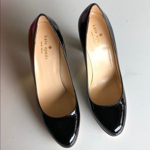 New Kate Spade black patent leather Nakita Heels 7
